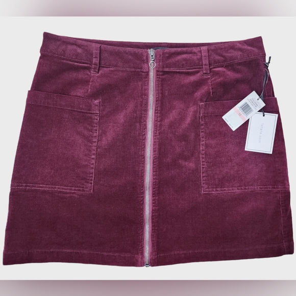 1.state Corduroy Zip-Front Mini Skirt - Picture 3 of 10